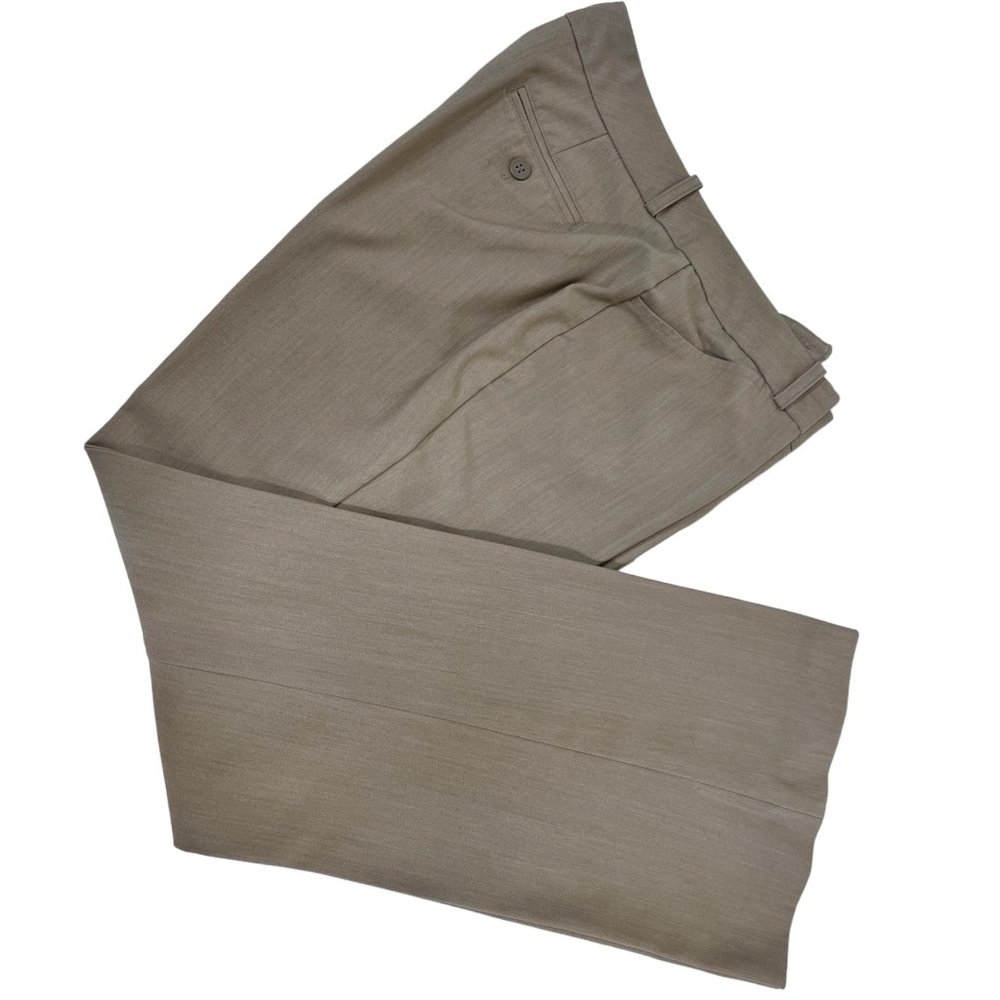 Worthington Light Khaki Modern Fit Trousers Size 8